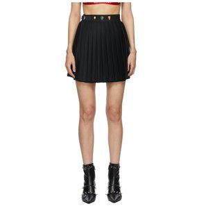 Charles Jeffrey Loverboy Studded Pleated Kilt Mini Skirt / Small / Black SSENSE